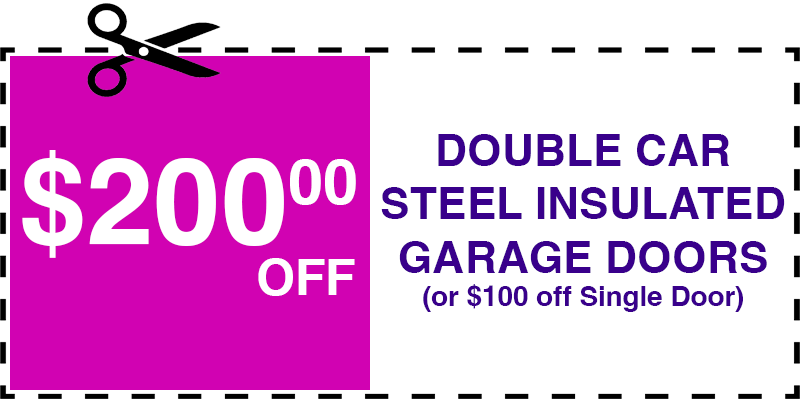 200 off garage door repair Garden City