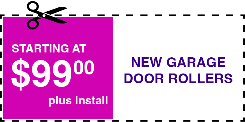 99 new garage door rollers Garden City