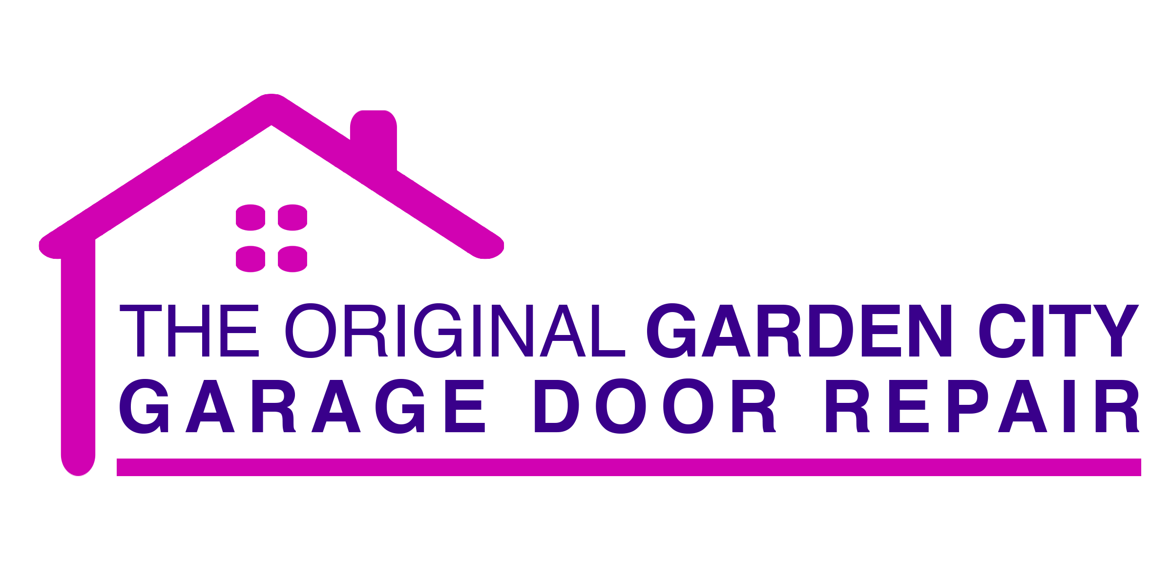 the original garage door repair Garden City logo